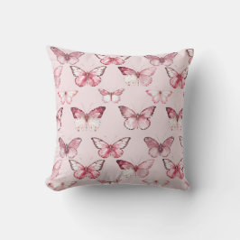 Roze Butterflies Kussen