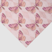 Roze Butterflies op Gecontroleerde Ontkoppeling Tissuepapier (Detail)