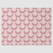 Roze Butterflies op Gecontroleerde Ontkoppeling Tissuepapier (Voorkant)