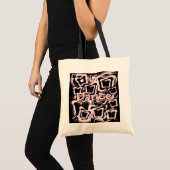Roze Butterflies PB Dance Bag Tote Bag (Voorkant (product))