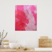  Roze Butterflies Poster (Keuken)