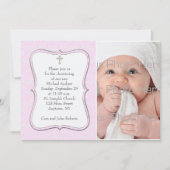 Roze Butterflies Religieuze Fotokaart Kaart (Voorkant)