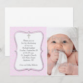 Roze Butterflies Religieuze Fotokaart Kaart (Voorkant / Achterkant)