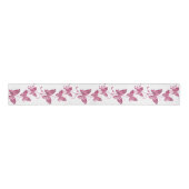 Roze Butterflies Ribbon Spool Grosgrain Lint (Voorkant)