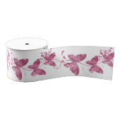 Roze Butterflies Ribbon Spool Grosgrain Lint (Spoel)