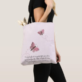 Roze Butterflies Tote Bag (Dichtbij)