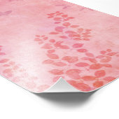 Roze Butterflies Vloeiing Foto Afdruk (Hoek)