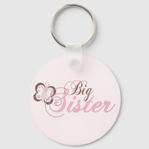 Roze Butterfly 2 Big Sister Sleutelhanger
