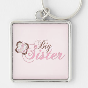 Roze Butterfly 2 Big Sister Sleutelhanger