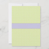 Roze Butterfly Baby Girl Shower Kaart (Achterkant)