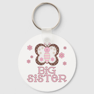 Roze Butterfly Big Sister Sleutelhanger