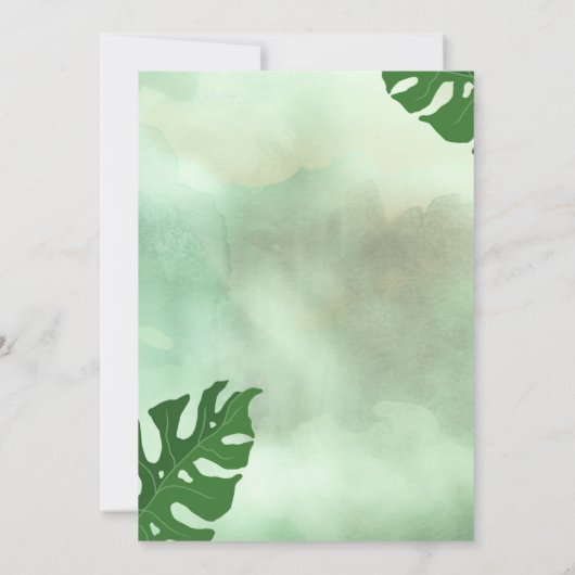 Roze Butterfly Birthday Invitation Kaart (Achterkant)