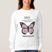 Roze Butterfly EDS Awareness Shirt (Voorkant)