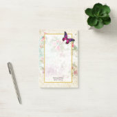 Roze Butterfly en Shabby  Rozen Wedding Post-it® Notes (Kantoor)