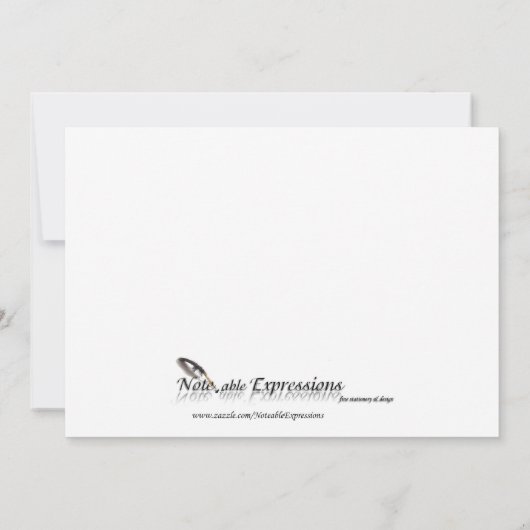 Roze Butterfly Garden Baby Aankondiging (Achterkant)