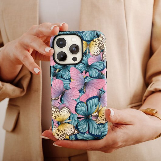 Roze Butterfly Hive iPhone | iPhone-draagtas voor Case-Mate iPhone Case