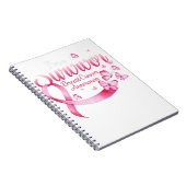 Roze Butterfly Ik ben een overlevende borstkanker Notitieboek (Rechterzijde)