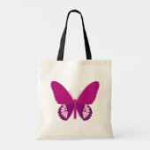 Roze Butterfly Insect Canvas tas (Achterkant)