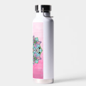 Roze Butterfly Mandala Whimsical Hand Drawn Waterfles (Links)