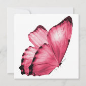 Roze Butterfly Notecard (Voorkant)