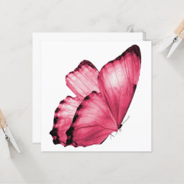 Roze Butterfly Notecard