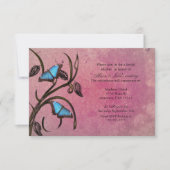 Roze Butterfly Pair Bridal Shower Uitnodiging (Voorkant)