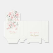 Roze Butterfly Quinceañera Bedankdoosjes (Uitgevouwen)