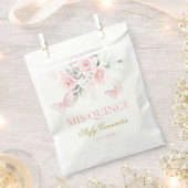 Roze Butterfly Quinceañera Bedankzakje (Geknipt)