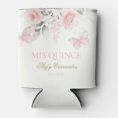 Roze Butterfly Quinceañera Blikjeskoeler (Voorkant)