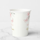 Roze Butterfly Quinceañera Papieren Bekers (Rechts)