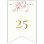 Roze Butterfly Quinceañera Vlaggetjes (Eerste vlag)