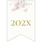 Roze Butterfly Quinceañera Vlaggetjes (Derde vlag)