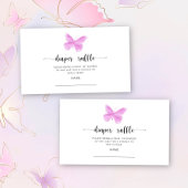 Roze Butterfly-rolkaartje Informatiekaartje
