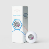 Roze Butterfly Rustic Golf Balls Golfballen (Verpakking)