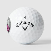 Roze Butterfly Rustic Golf Balls Golfballen (Logo)