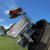 Roze Butterfly Rustic Golf Head Hoesje Golfheadcover