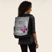 Roze Butterfly Rustic Specialized Backpack (Gedragen)