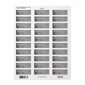 Roze Butterfly Rustisch Etiket (Full Sheet)