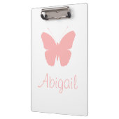 Roze Butterfly Silhouette Design (gepersonaliseerd Klembord (Links)