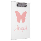 Roze Butterfly Silhouette Design (gepersonaliseerd Klembord (Rechts)