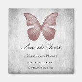 Roze Butterfly sparen de Magnet van de Datum (Voorkant)