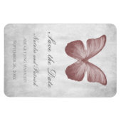 Roze Butterfly sparen de Magnet van de Datum Magneet (Horizontaal)