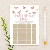 Roze Butterfly Thormbingo Vrijgezellenfeest Game Briefpapier