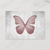 Roze Butterfly Weduwgoedkaarten Plaatskaartje (Achterkant)