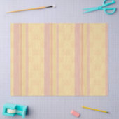  Roze Buttery Wit Antiek Damask Stripe Tissuepapier (Craft)
