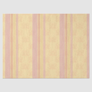  Roze Buttery Wit Antiek Damask Stripe Tissuepapier