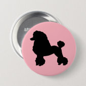 Roze Button geïnspireerd door de roze roodroos van (Voorkant /achterkant)