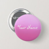 Roze Button met Jouw naam (Voorkant /achterkant)