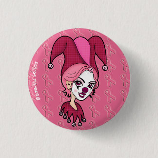 Roze Button van de Jester van het Lint (Klein)