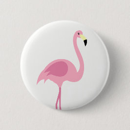 Roze Button van Flamingo Badge Pin